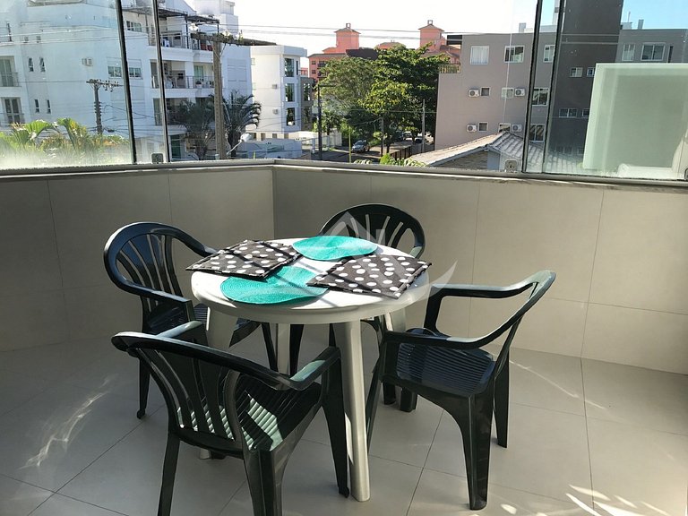 1 dormitório a 1 quadra da praia de Jurere