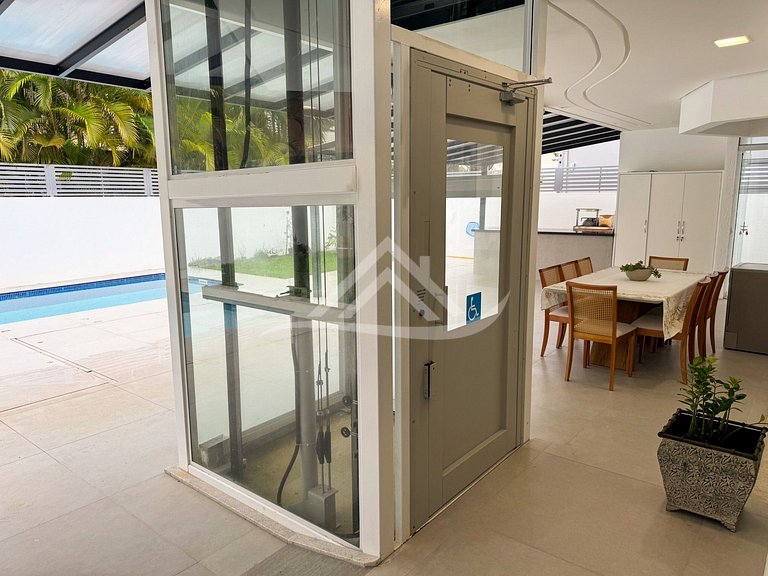 Mansão Piscina Elevador 180m Praia Jurere Internac